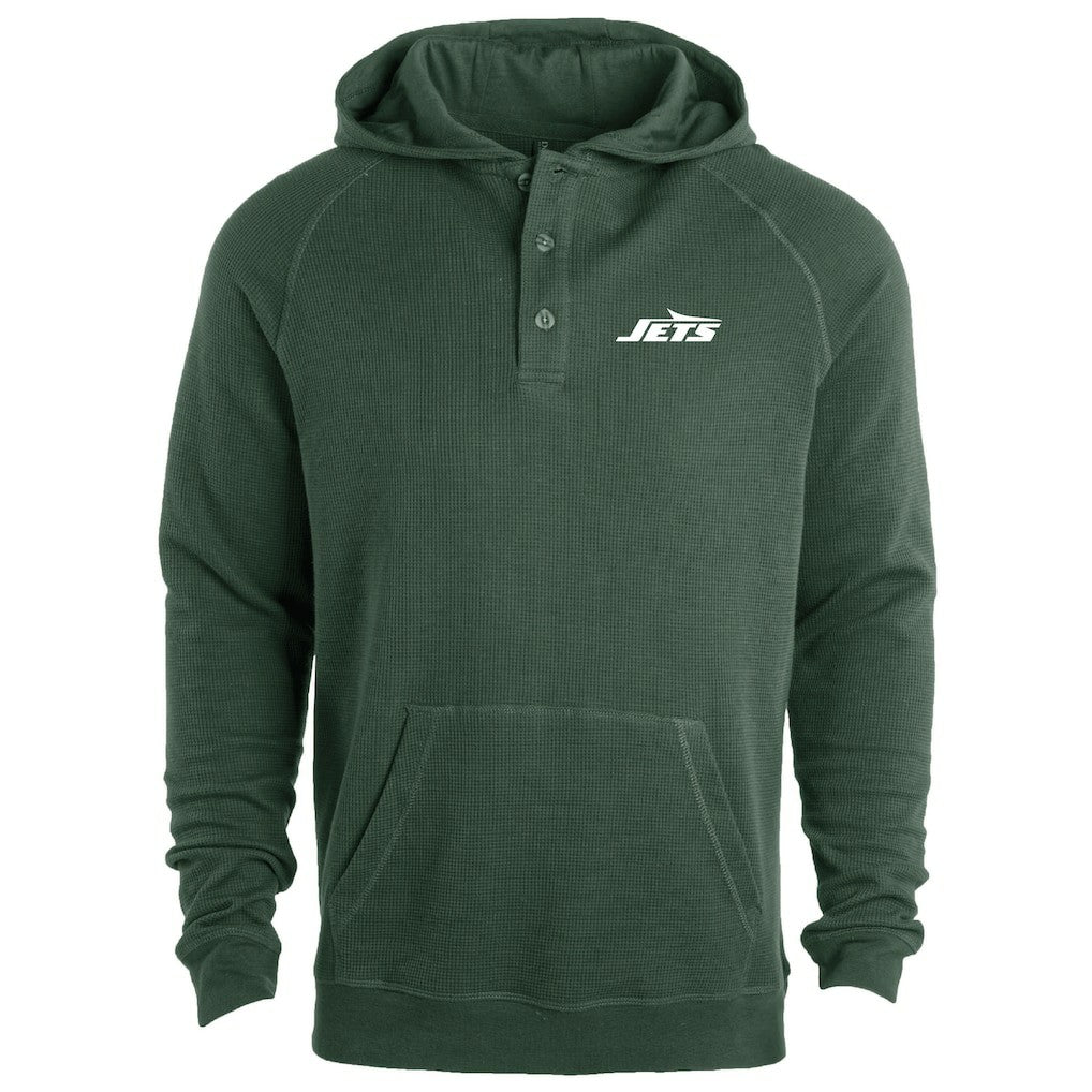 New York Jets Dunbrooke Montana Raglan Thermal Hoodie Green | NFL