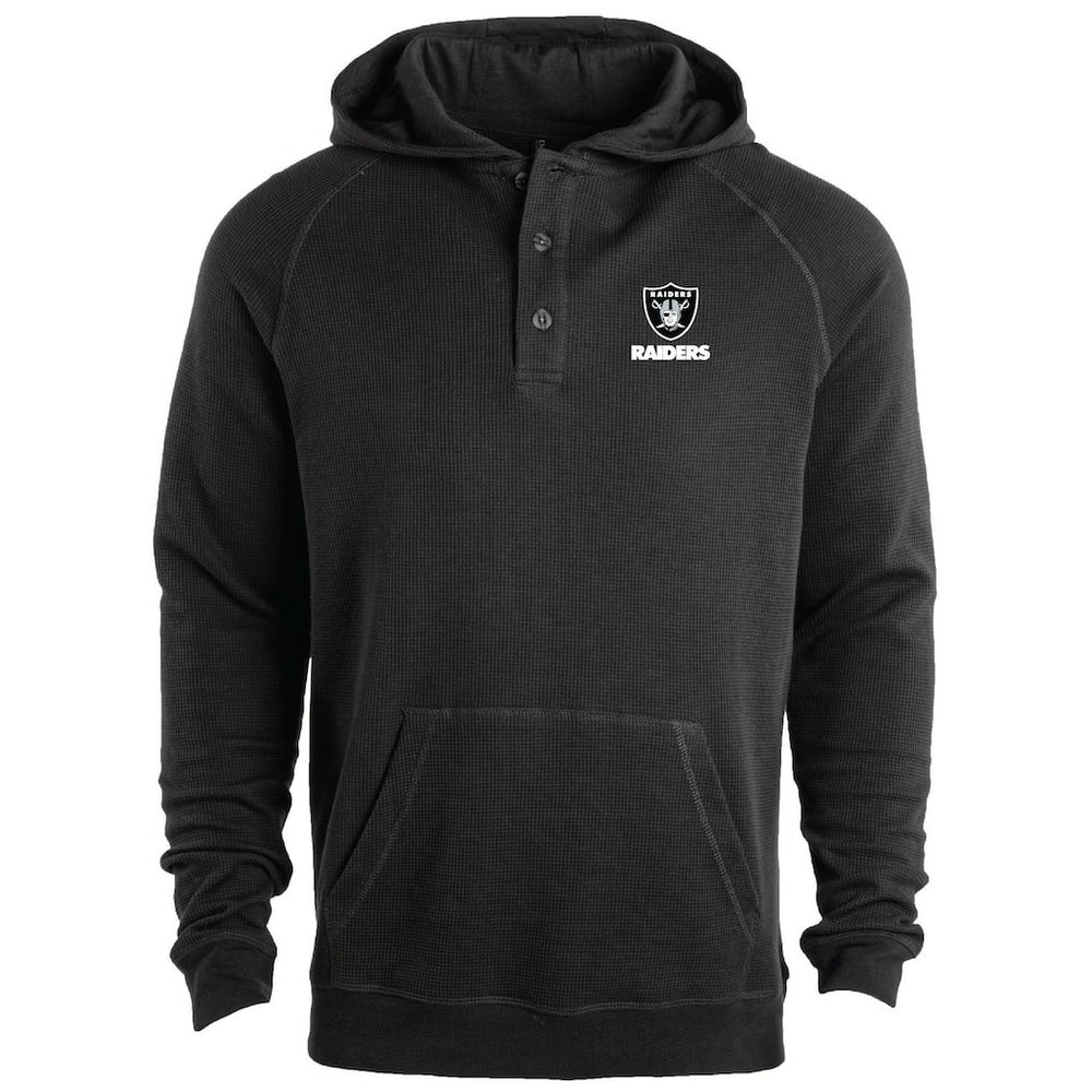 Las Vegas Raiders Dunbrooke Montana Raglan Thermal Hoodie Black | NFL