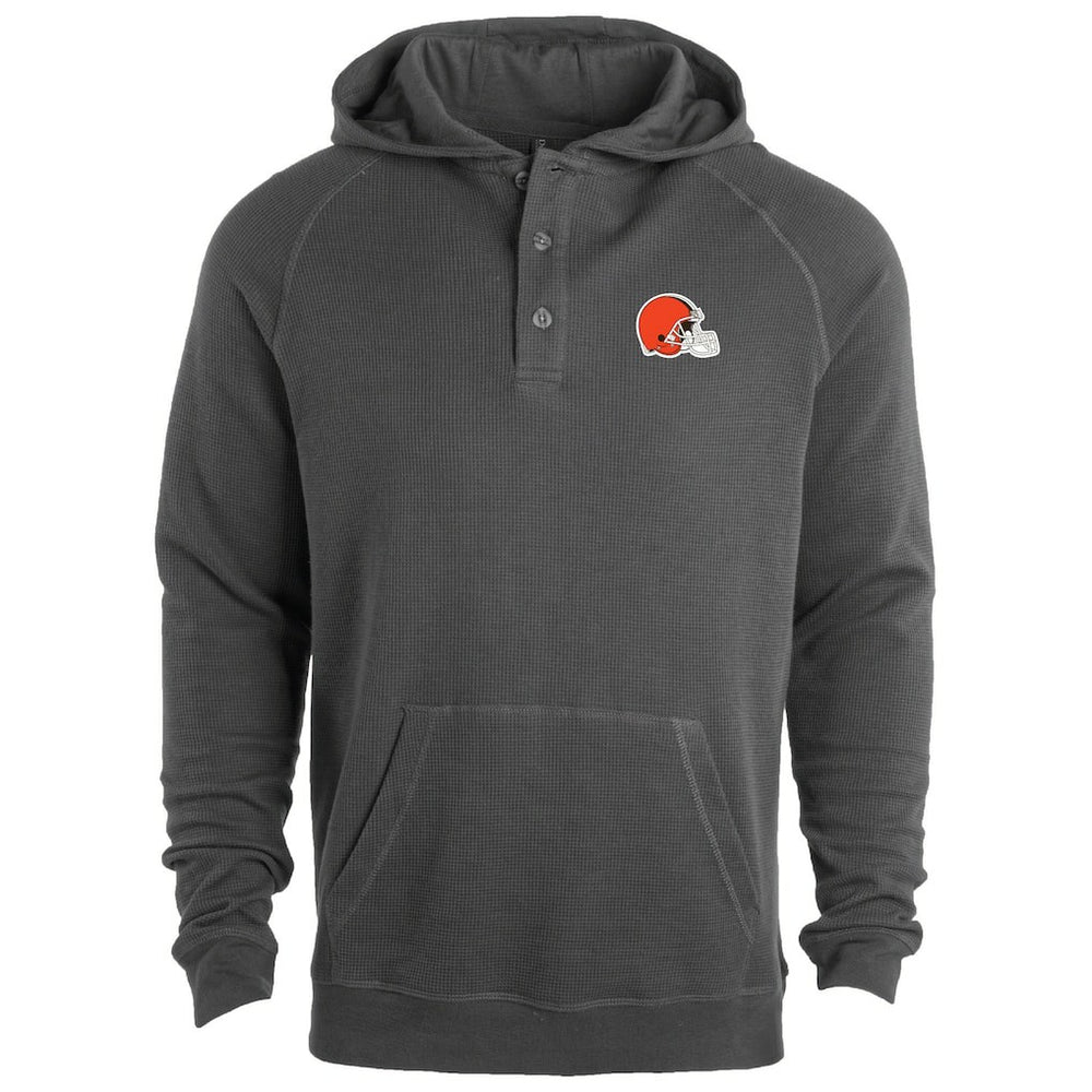 Cleveland Browns Dunbrooke Montana Raglan Thermal Hoodie Gray | NFL