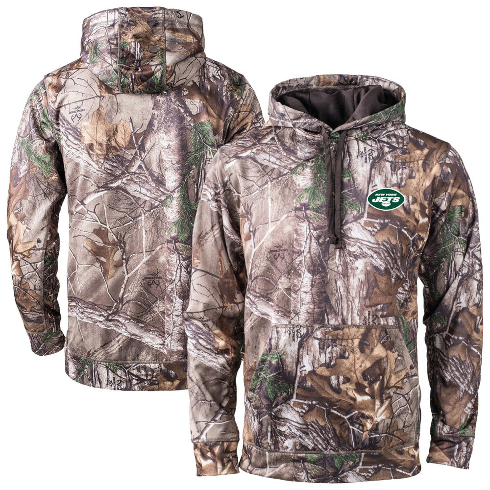 New York Jets Dunbrooke Champion Tech Fleece Hoodie Camo | NFL