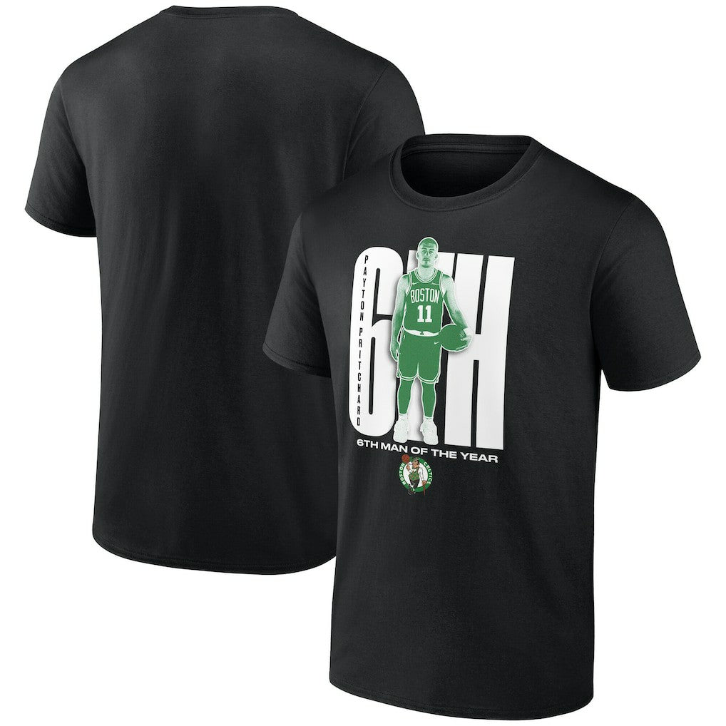 Payton Pritchard Boston Celtics 2025 NBA Sixth Man of the Year T-Shirt Black - NBA