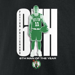 Payton Pritchard Boston Celtics 2025 NBA Sixth Man of the Year T-Shirt Black - NBA