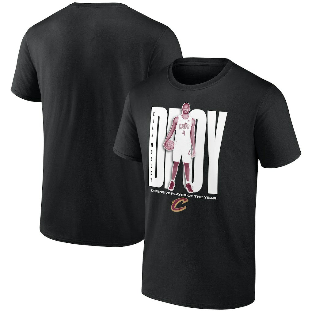 Evan Mobley Cleveland Cavaliers 2025 NBA Defensive Player of the Year T-Shirt Black - NBA