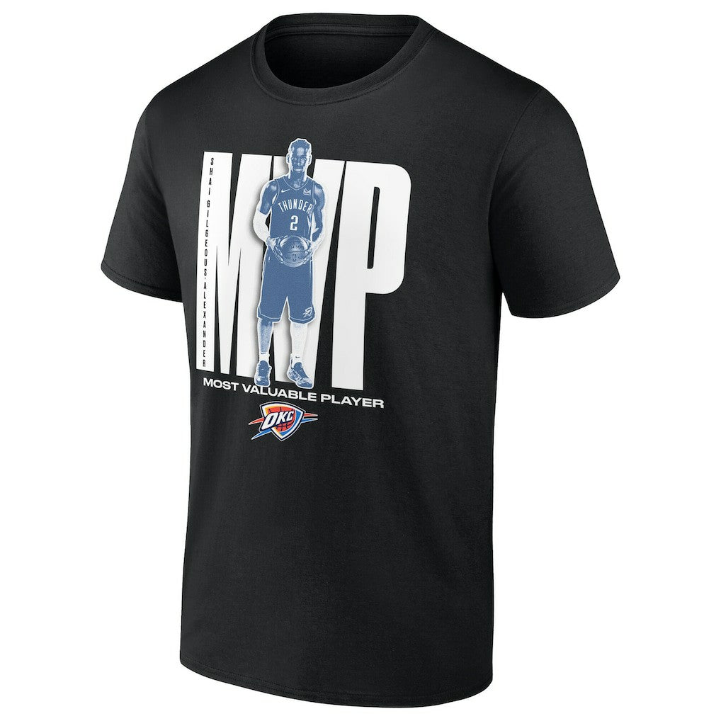 Shai Gilgeous-Alexander Oklahoma City Thunder 2025 NBA MVP T-Shirt Black - NBA
