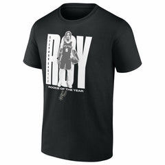Stephon Castle San Antonio Spurs 2025 NBA Rookie of the Year T-Shirt Black - NBA