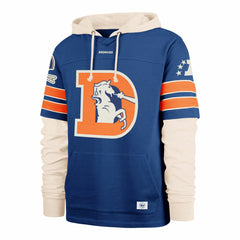 Denver Broncos '47 Big & Tall Split Zone Cornerback Hoodie Royal | 47 brand