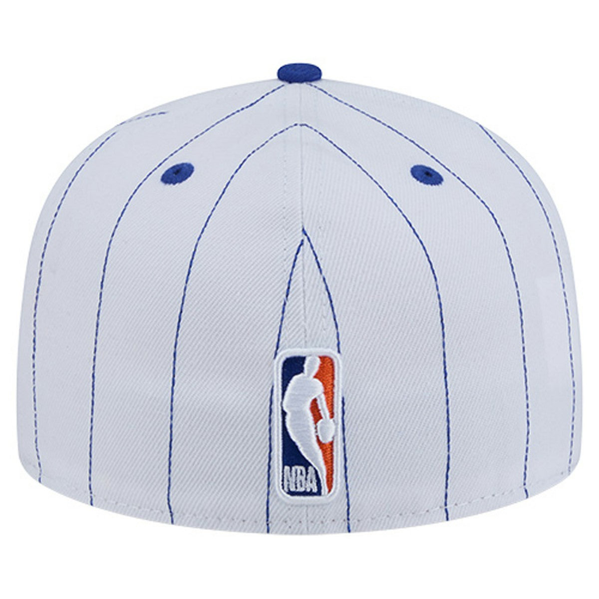 New York Knicks Wordmark Pinstripe 59FIFTY Fitted Hat White - NBA