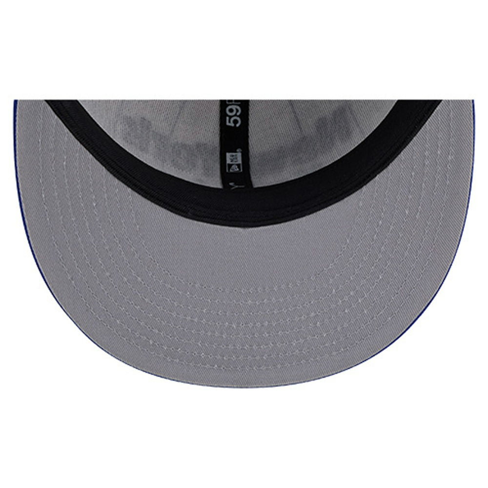New York Knicks Wordmark Pinstripe 59FIFTY Fitted Hat White - NBA