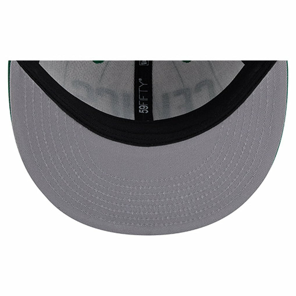 Boston Celtics Wordmark Pinstripe 59FIFTY Fitted Hat White - NBA