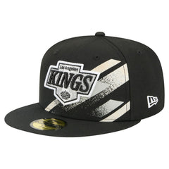 Los Angeles Kings New Era Faded Lines 59FIFTY Fitted Hat - Black - NHL