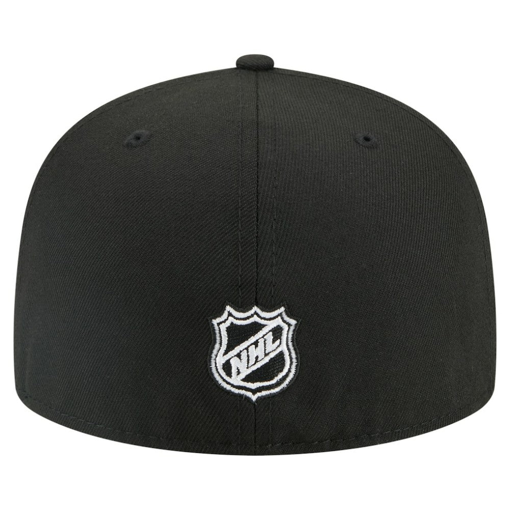Los Angeles Kings New Era Faded Lines 59FIFTY Fitted Hat - Black - NHL