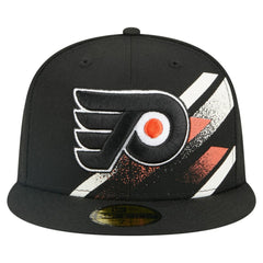 Philadelphia Flyers New Era Faded Lines 59FIFTY Fitted Hat - Black - NHL