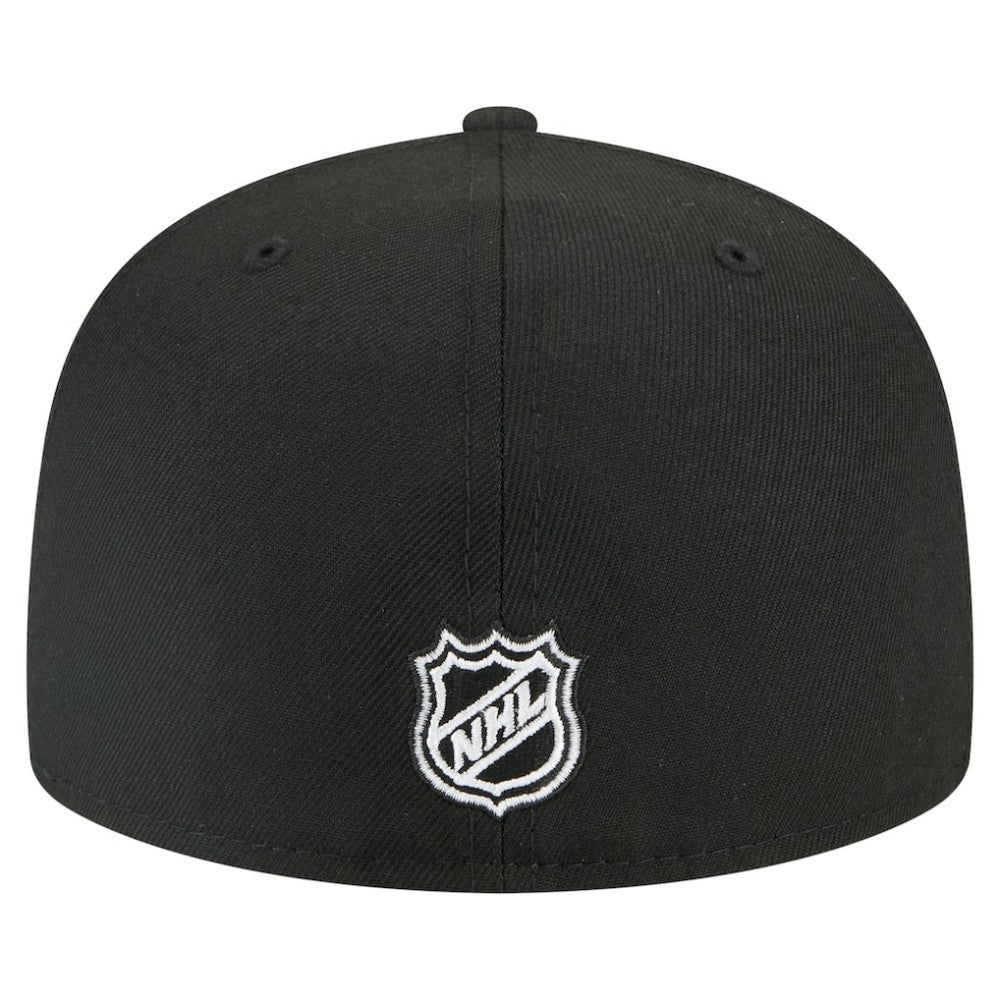 New Jersey Devils New Era Faded Lines 59FIFTY Fitted Hat - Black - NHL