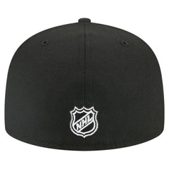 New Jersey Devils New Era Faded Lines 59FIFTY Fitted Hat - Black - NHL