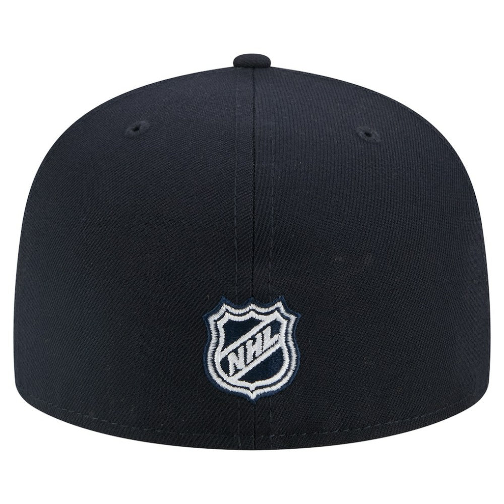 Seattle Kraken New Era Faded Lines 59FIFTY Fitted Hat - Deep Sea Blue - NHL