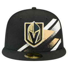 Vegas Golden Knights New Era Faded Lines 59FIFTY Fitted Hat - Black - NHL