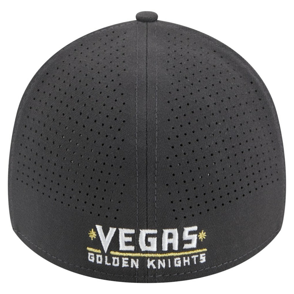 Vegas Golden Knights New Era Zig Zag 39THIRTY A-Frame Perforated Flex Hat - Gray - NHL