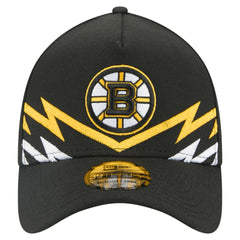 Boston Bruins New Era 39THIRTY A-Frame Perforated Flex Hat - Black - NHL