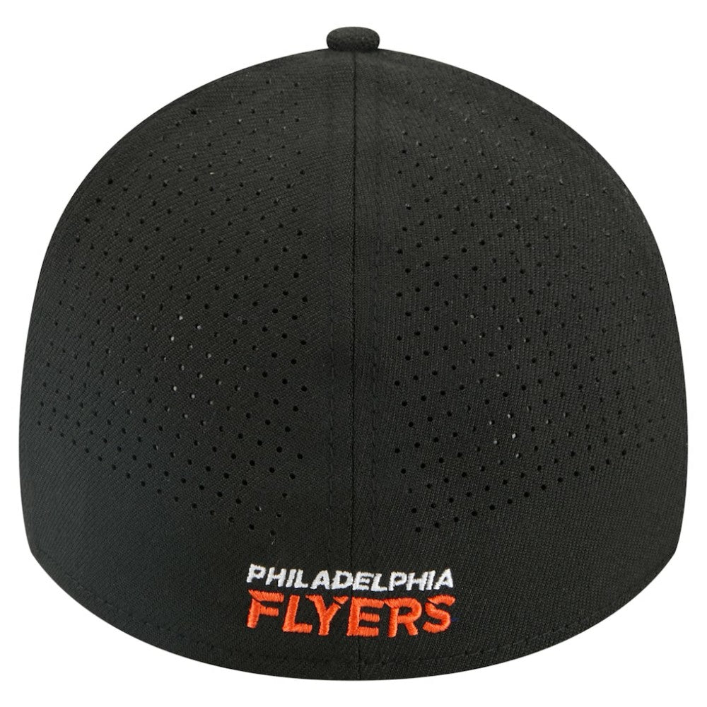 Philadelphia Flyers New Era 39THIRTY A-Frame Perforated Flex Hat - Black - NHL