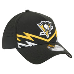 Pittsburgh Penguins New Era 39THIRTY A-Frame Perforated Flex Hat - Black - NHL