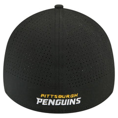 Pittsburgh Penguins New Era 39THIRTY A-Frame Perforated Flex Hat - Black - NHL