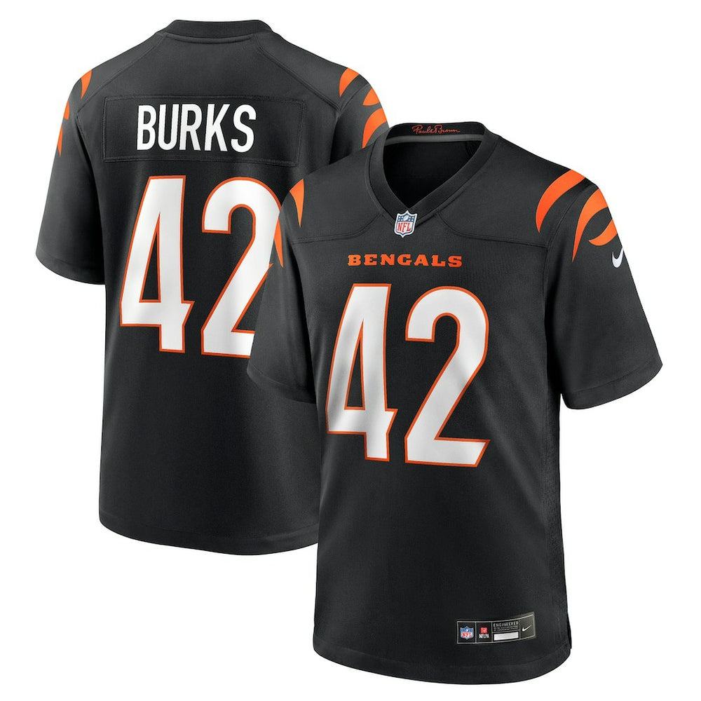 Oren Burks Cincinnati Bengals Team Game Jersey Black | Nike for Sale