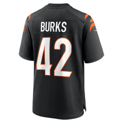 Oren Burks Cincinnati Bengals Team Game Jersey Black | Nike for Sale