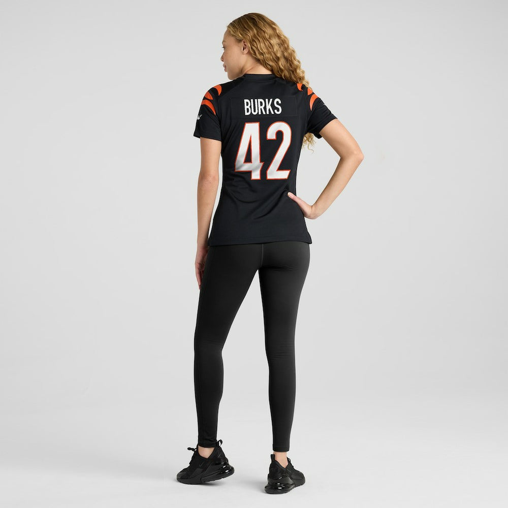 Oren Burks Cincinnati Bengals Women's Team Game Jersey Black | Nike for Sale