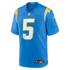 Trey Lance Los Angeles Chargers Team Game Jersey Powder Blue | Nike for Sale