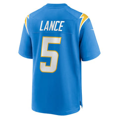 Trey Lance Los Angeles Chargers Team Game Jersey Powder Blue | Nike for Sale