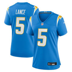 Trey Lance Los Angeles Chargers Women's Team Game Jersey Powder Blue | Nike for Sale