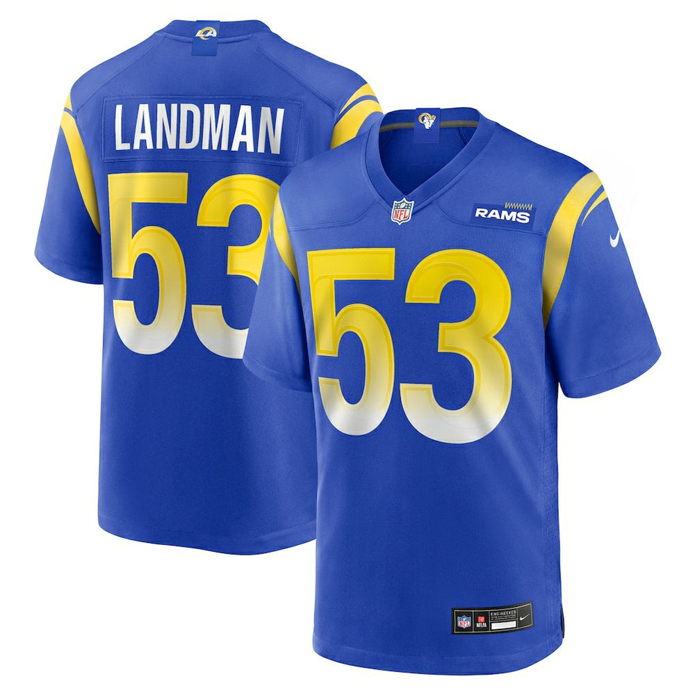 Nate Landman Los Angeles Rams Team Game Jersey Royal | Nike for Sale