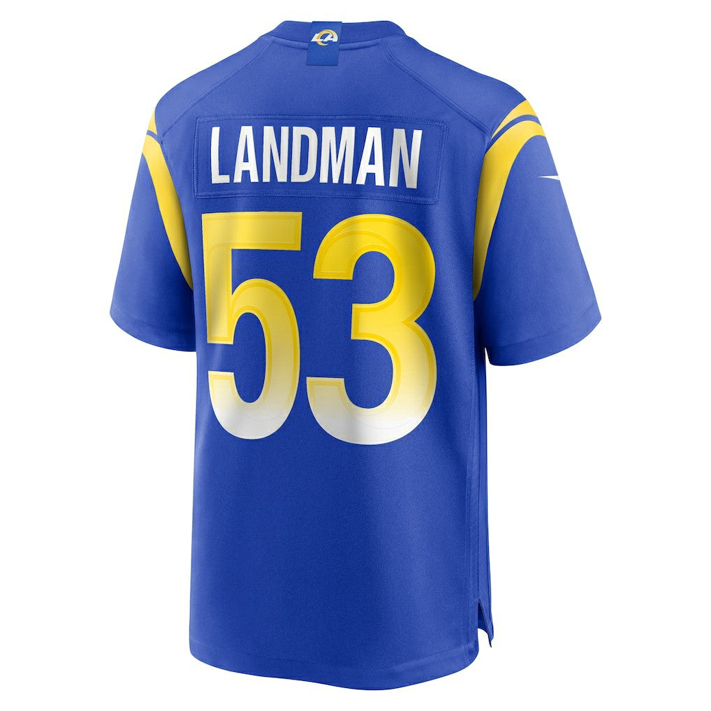 Nate Landman Los Angeles Rams Team Game Jersey Royal | Nike for Sale