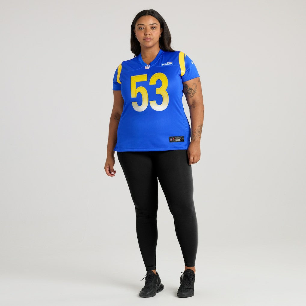 Nate Landman Los Angeles Rams Women's Team Game Jersey Royal | Nike for Sale