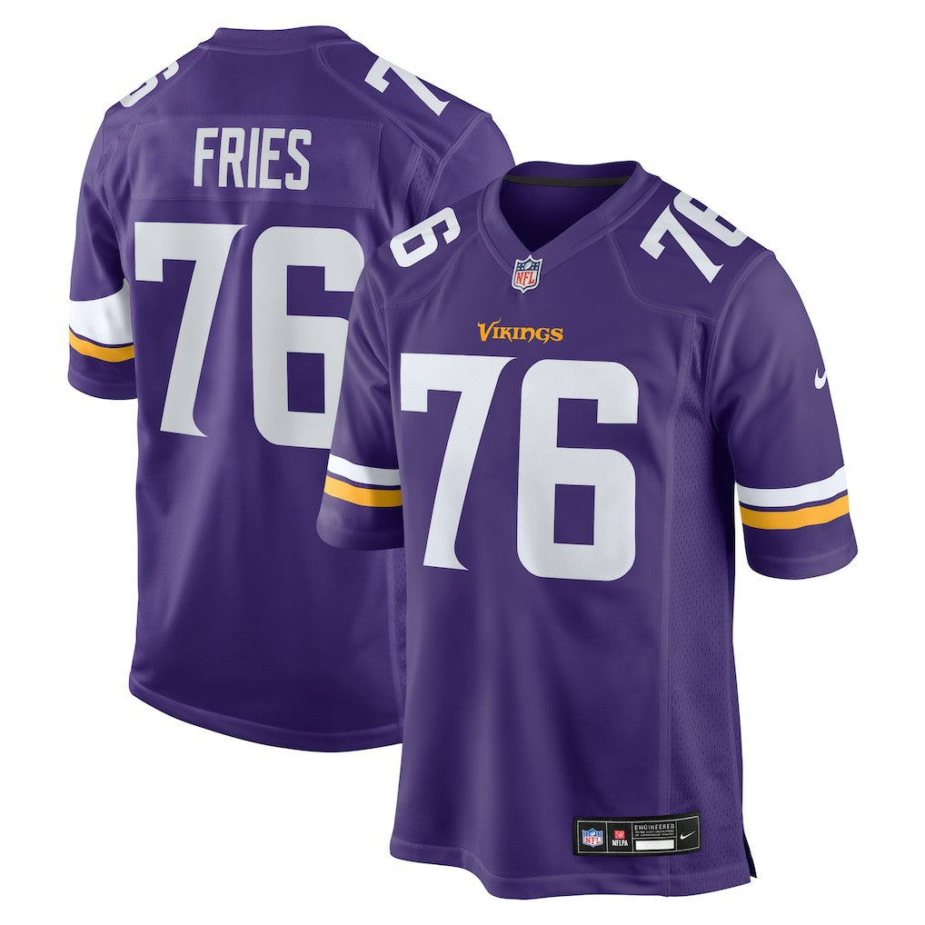 Will Fries Minnesota Vikings Team Game Jersey Purple | Nike for Sale