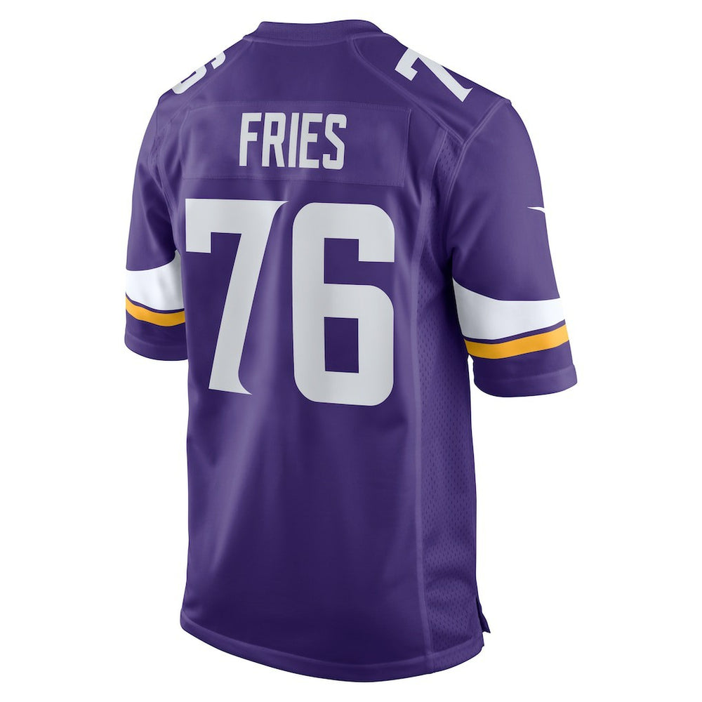 Will Fries Minnesota Vikings Team Game Jersey Purple | Nike for Sale