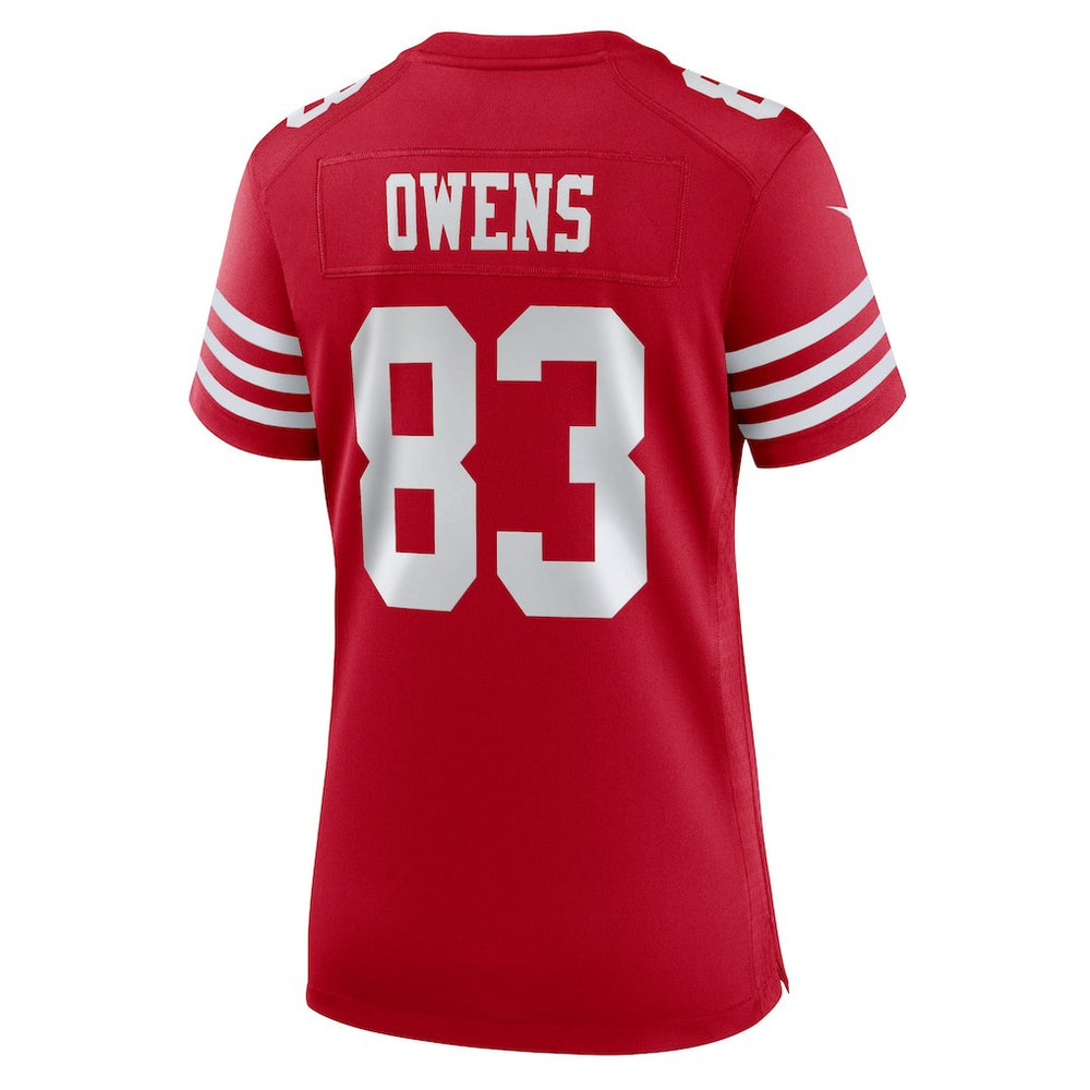 Terique Owens San Francisco 49ers Women's Team Game Jersey Scarlet | Nike for Sale