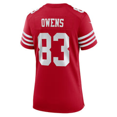 Terique Owens San Francisco 49ers Women's Team Game Jersey Scarlet | Nike for Sale