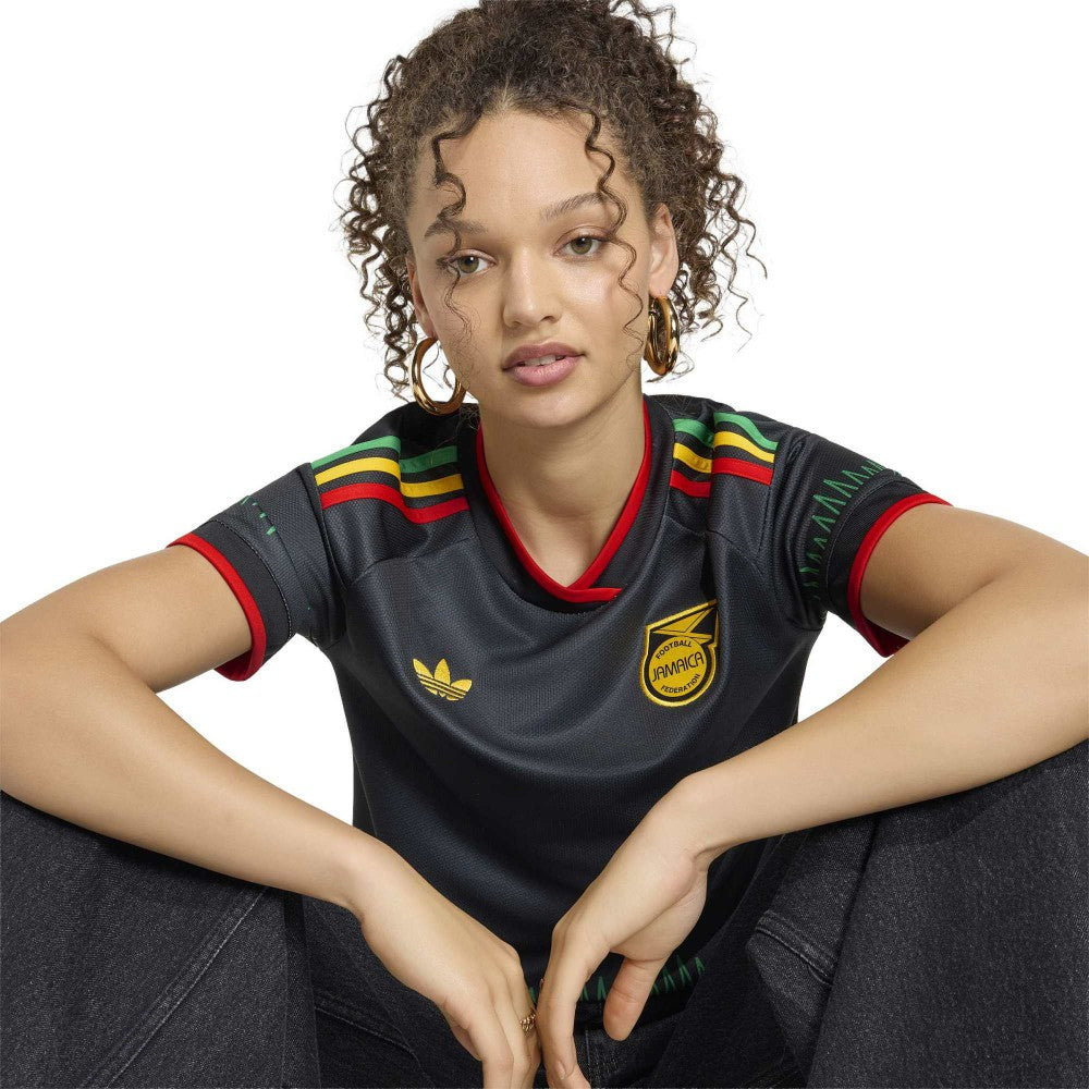 Jamaica National Team Women's 2026 Away Replica Jersey Black | Adidas Online