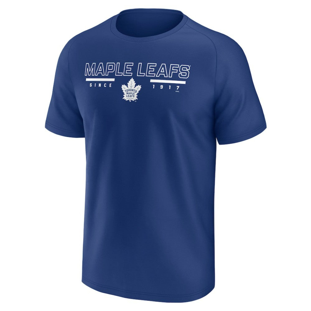 Toronto Maple Leafs Fanatics Established Raglan T-Shirt - Blue - NHL