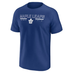 Toronto Maple Leafs Fanatics Established Raglan T-Shirt - Blue - NHL