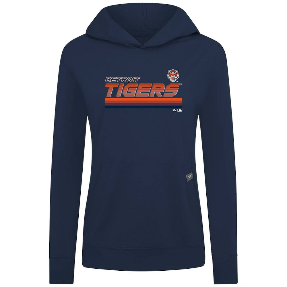 Detroit Tigers Levelwear Women's Relay Breaker Pullover Hoodie - MLB