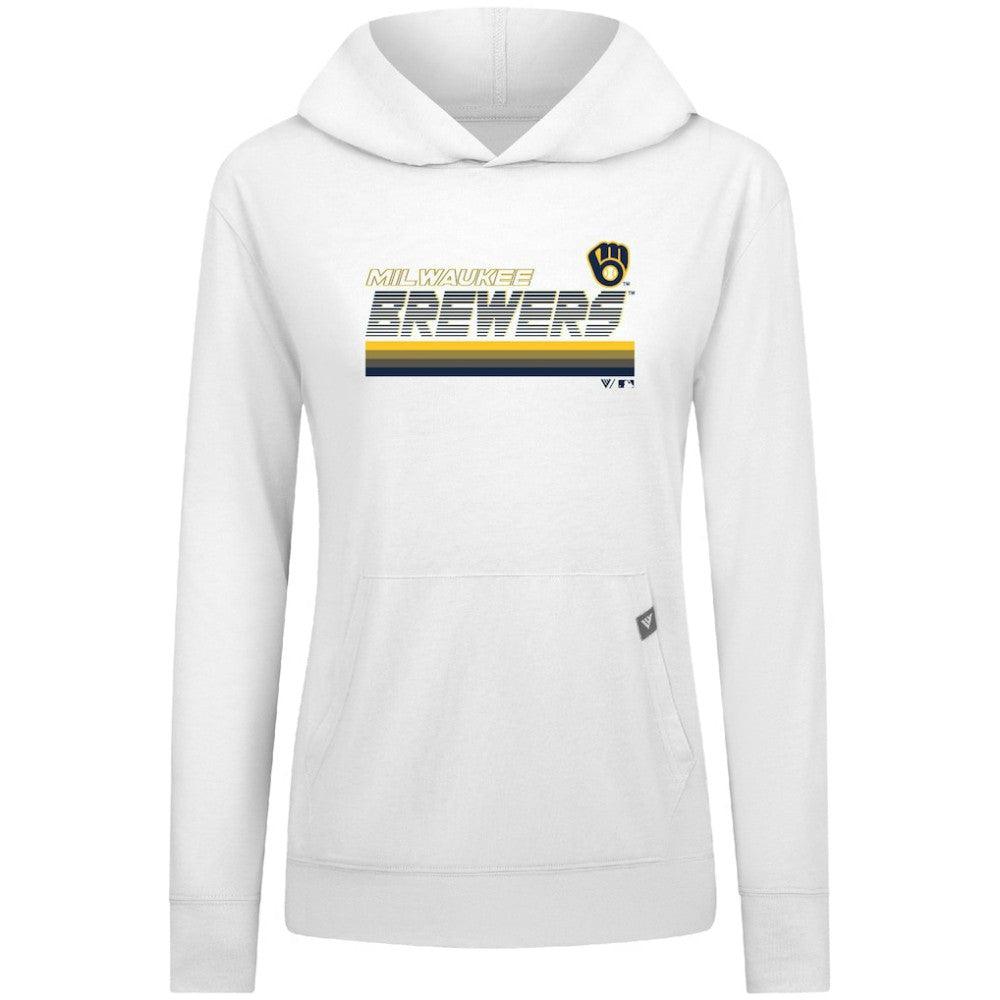 Milwaukee Brewers Levelwear Women's Relay Breaker Pullover Hoodie - MLB