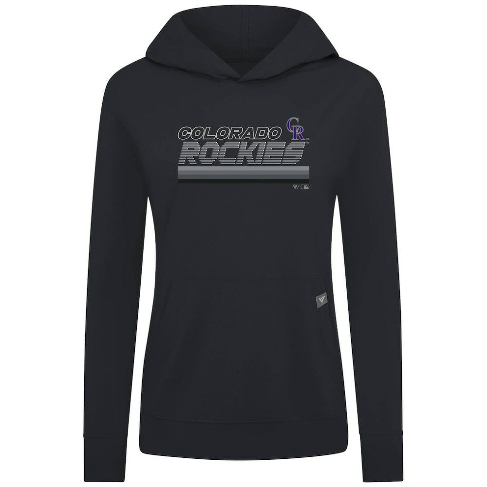 Colorado Rockies Levelwear Women's Relay Breaker Pullover Hoodie - MLB