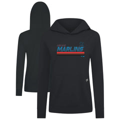 Miami Marlins Levelwear Women's Relay Breaker Pullover Hoodie - MLB