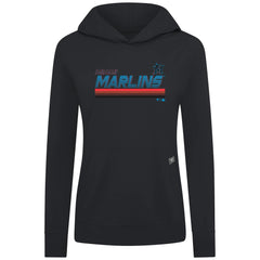 Miami Marlins Levelwear Women's Relay Breaker Pullover Hoodie - MLB