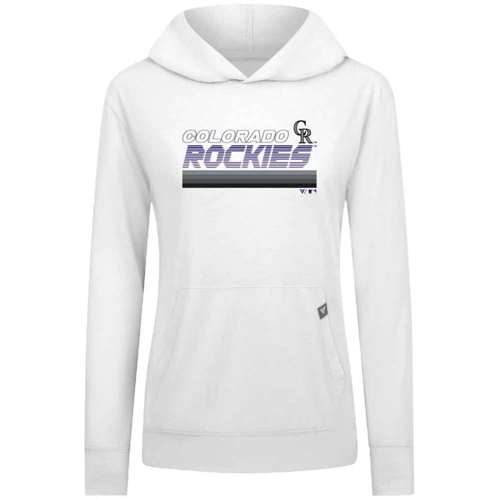 Colorado Rockies Levelwear Women's Relay Breaker Pullover Hoodie - MLB