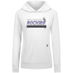Colorado Rockies Levelwear Women's Relay Breaker Pullover Hoodie - MLB