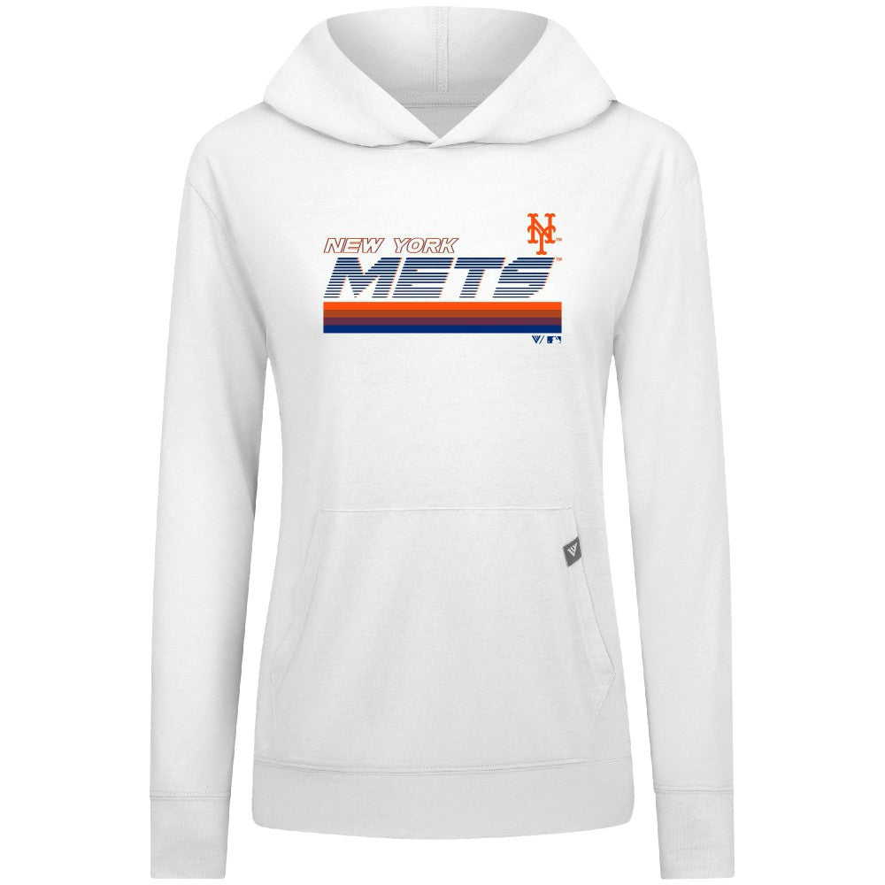 New York Mets Levelwear Women's Relay Breaker Pullover Hoodie - MLB
