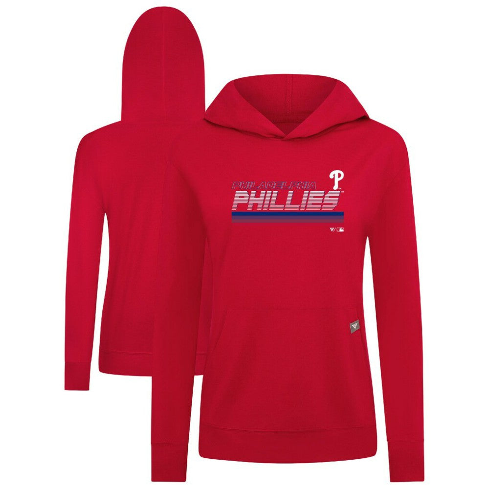 Philadelphia Phillies Levelwear Women's Relay Breaker Pullover Hoodie - MLB